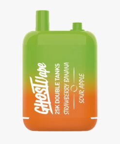 Buy Ghost Vape – Strawberry Banana/Sour Apple – Nicotine Vape